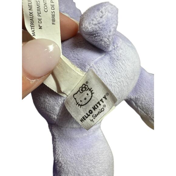Hello Kitty Build A Bear BAB Smallfry Mini Plush Toy Purple 8" Sanrio Snowflake - Picture 9 of 10